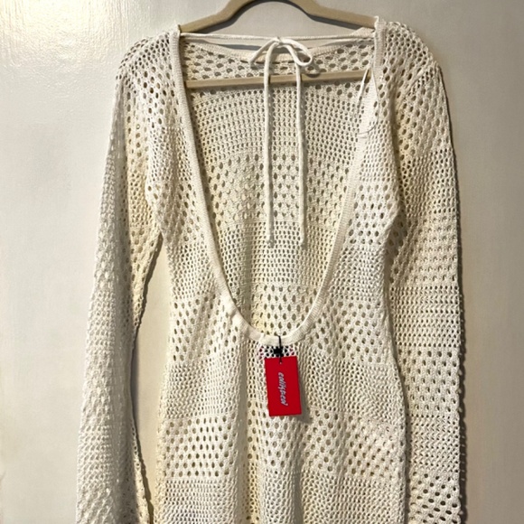 Edikted Indie Crochet Open Back Mini Dress - Picture 5 of 5